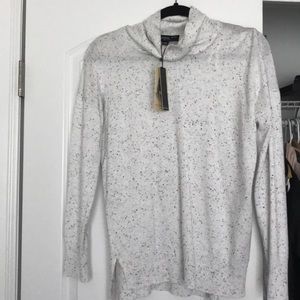 NWT speckled cowl neck sweater
